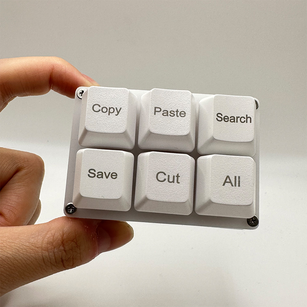 6Keys Copy Paste Search Save C - Gaming Keyboard 1 Hand 评论和价格