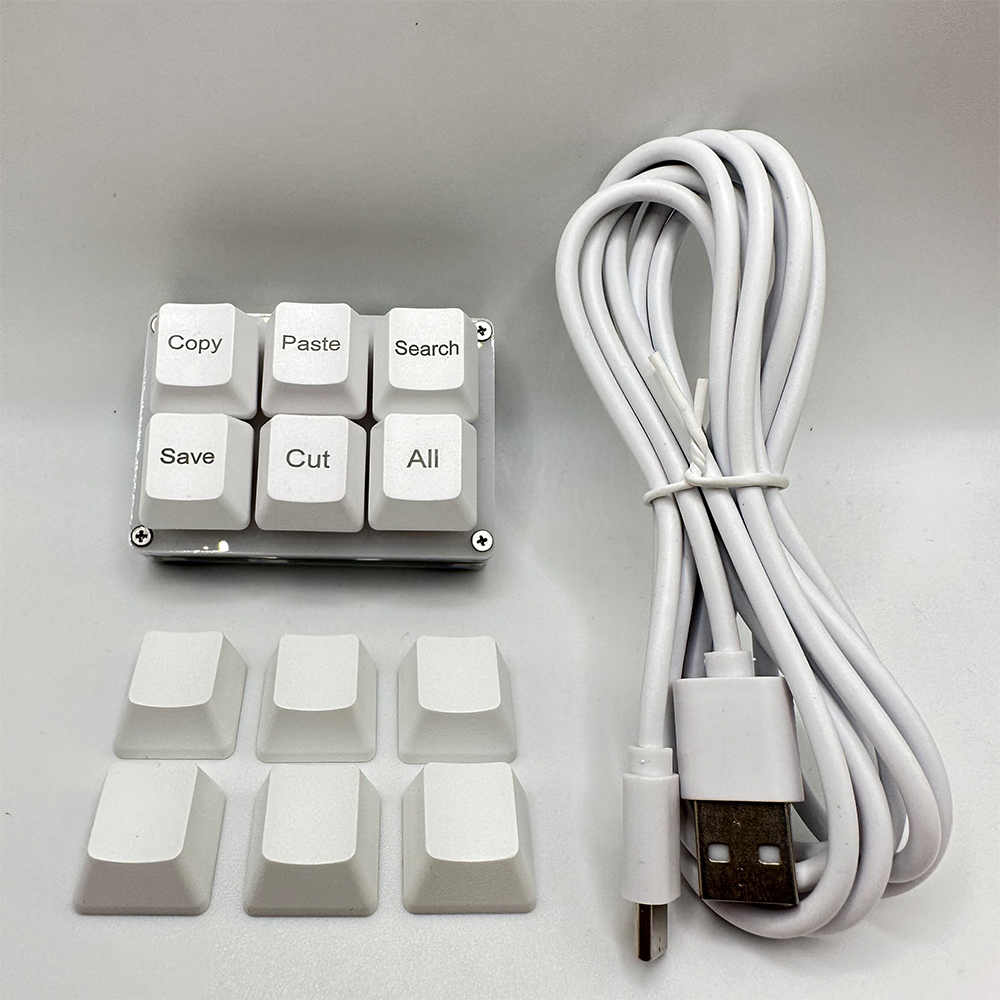 6Keys Copy Paste Search Save C - Gaming Keyboard 1 Hand 评论和价格