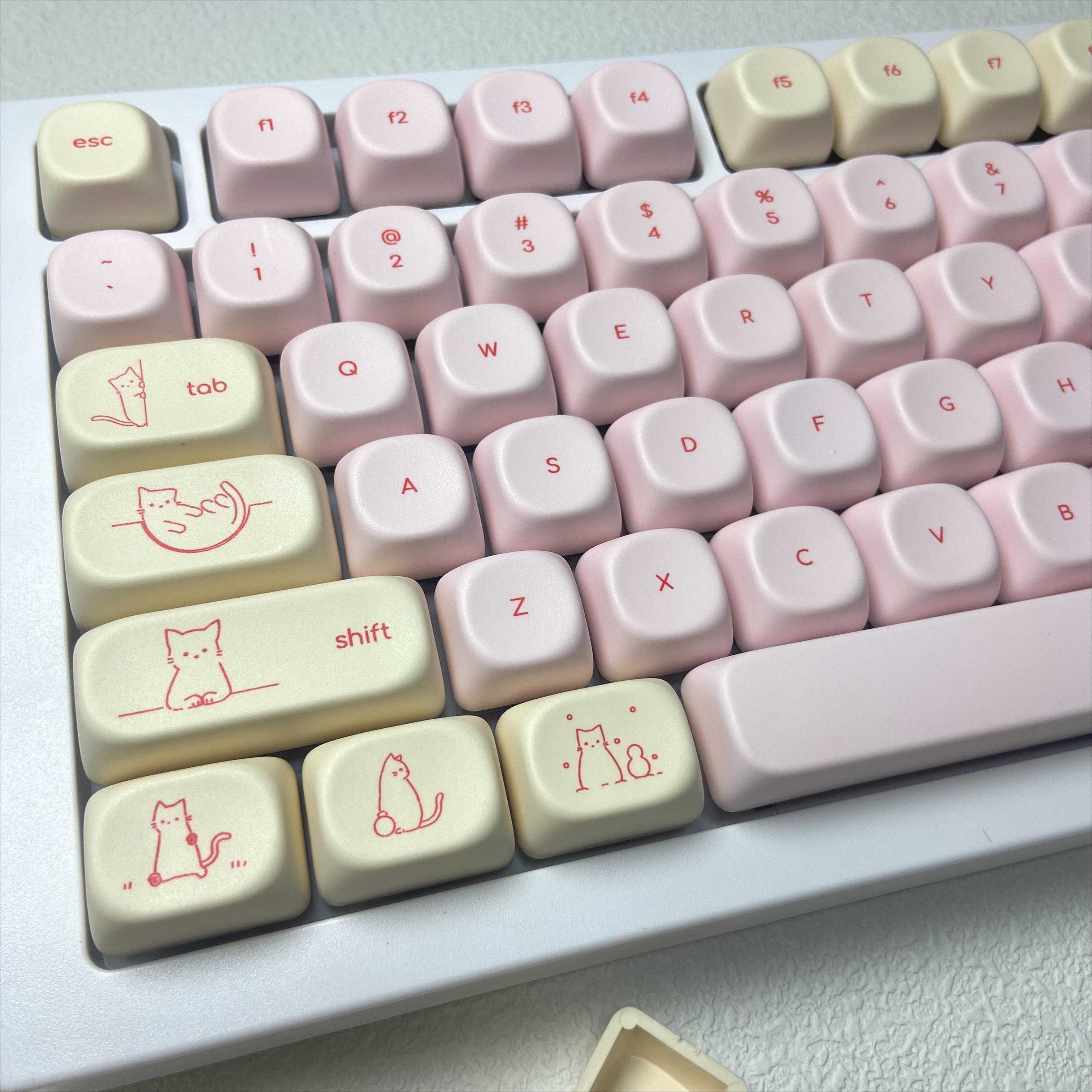 Pink Busy Cat Minimalist Small - Gaming Keyboard Mini 评论和价格