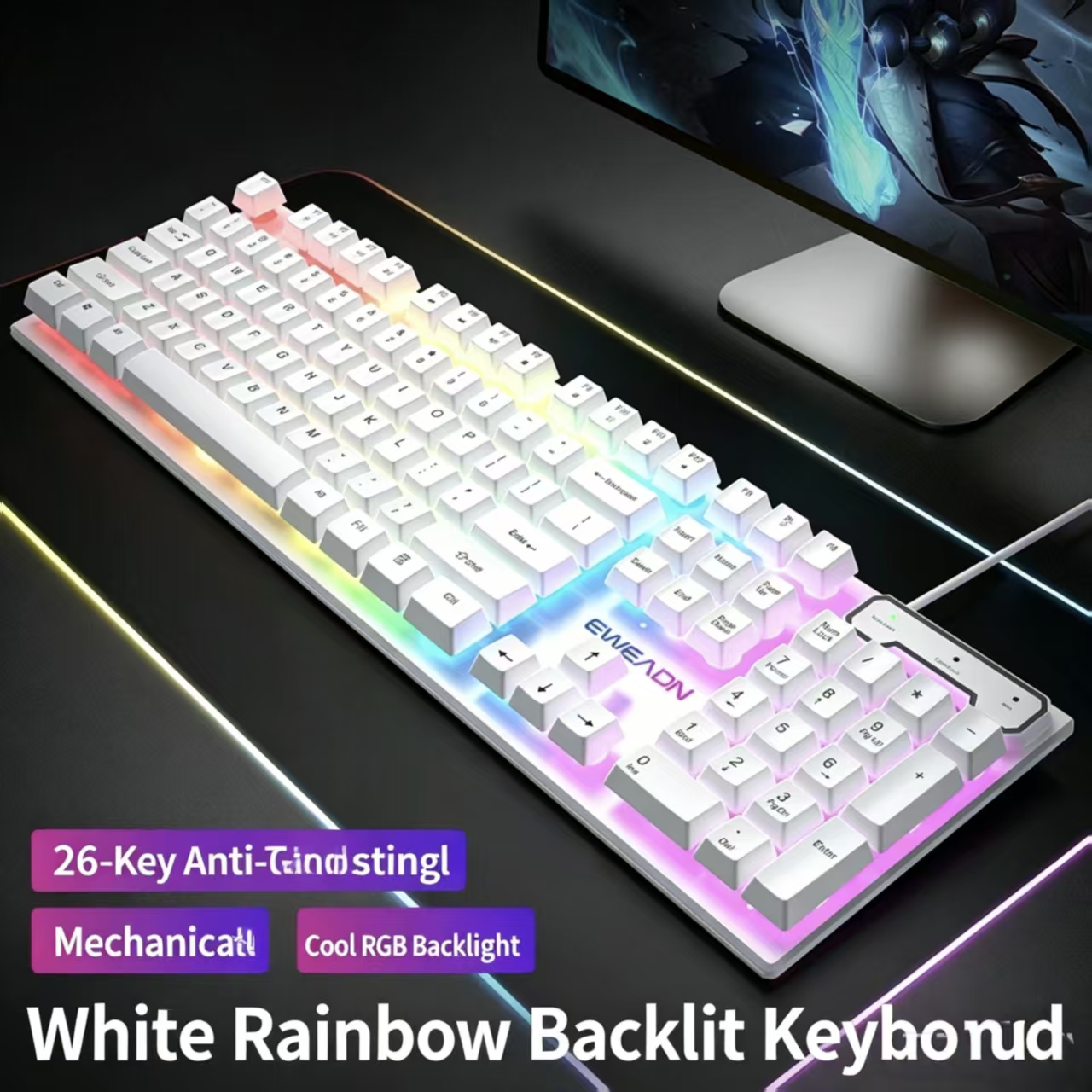 Pro-Pioneer GX330 Wired Mechan - Gaming Keyboard Mouse Set 评论和价格