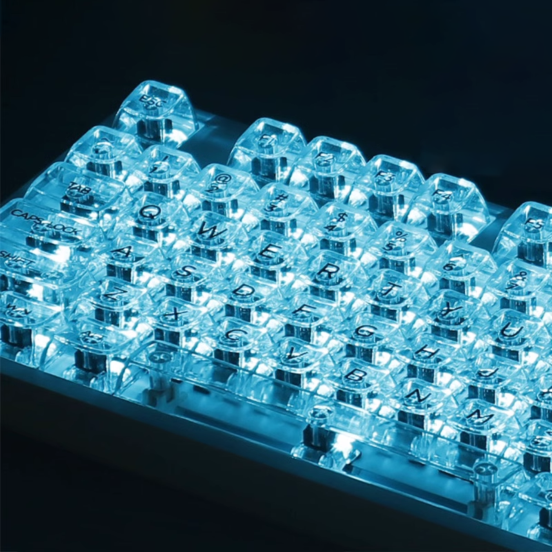 132 Keys Crystal Transparent K - Keyboard Gaming Transparent 评论和价格