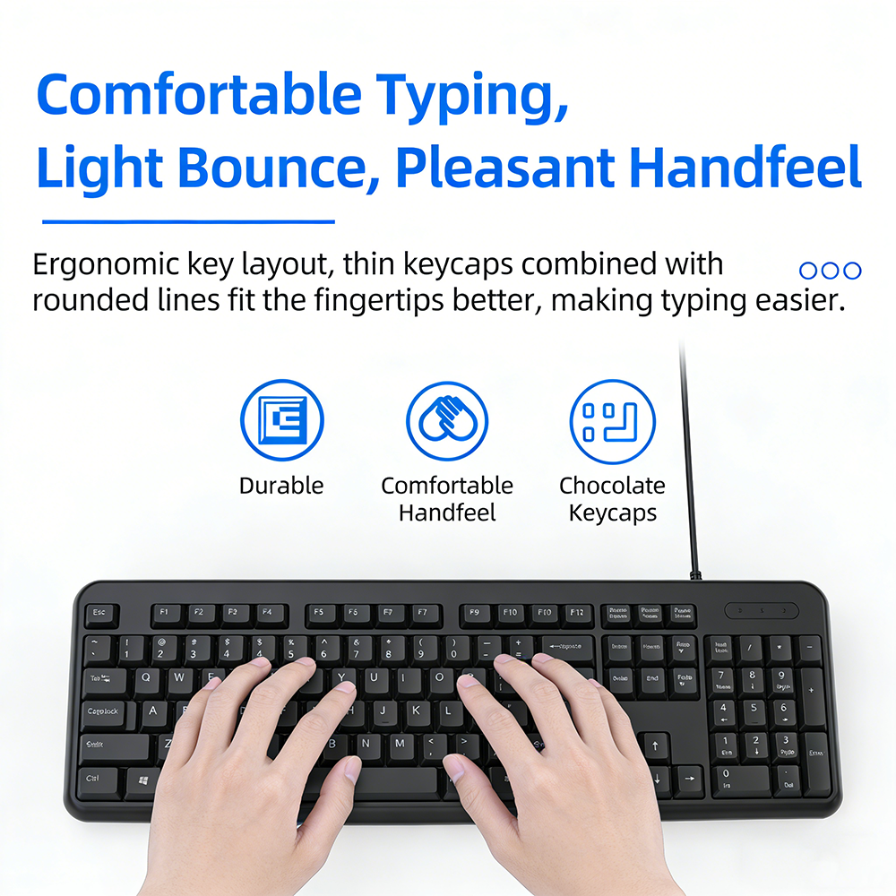 KEBIDUMEI USB Wired Keyboard 1 - Keyboard Gaming Mac 评论和价格