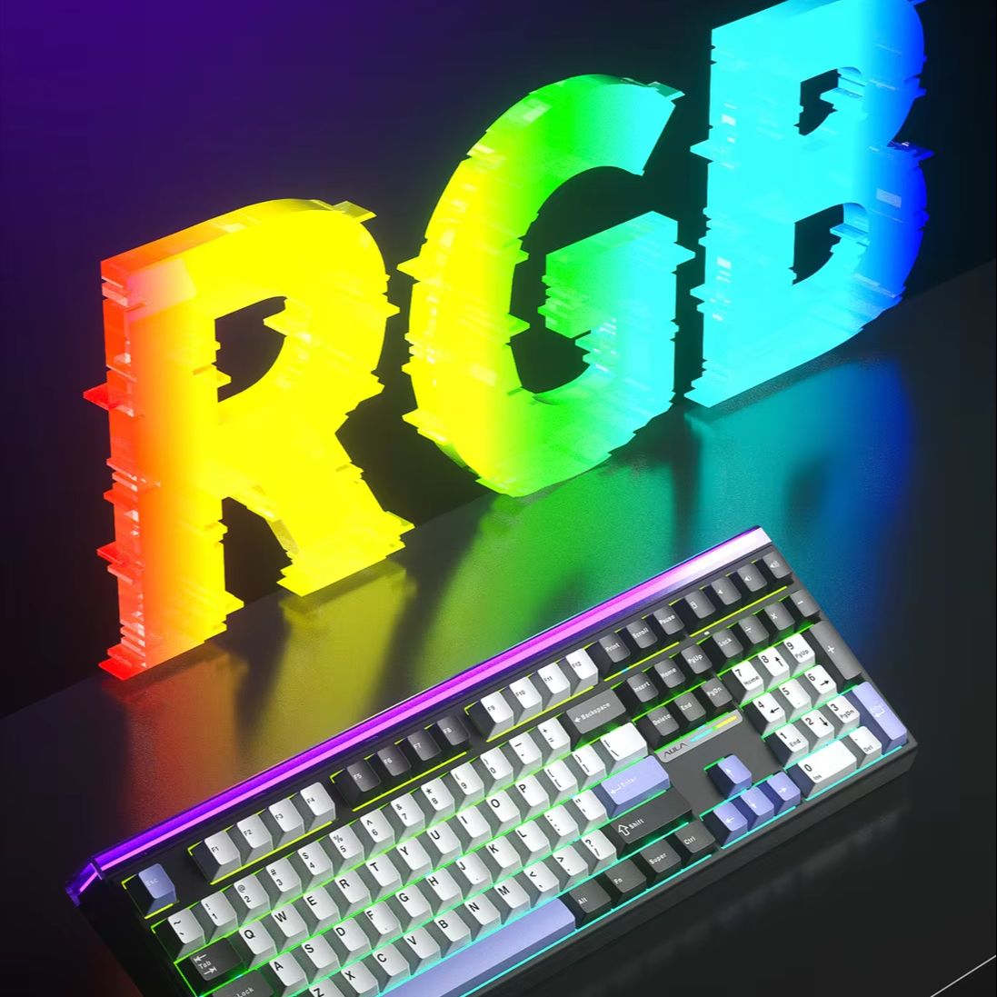 AULA H108 Tri-Mode Mechanical  - Gaming Keyboard No Number Pad 评论和价格