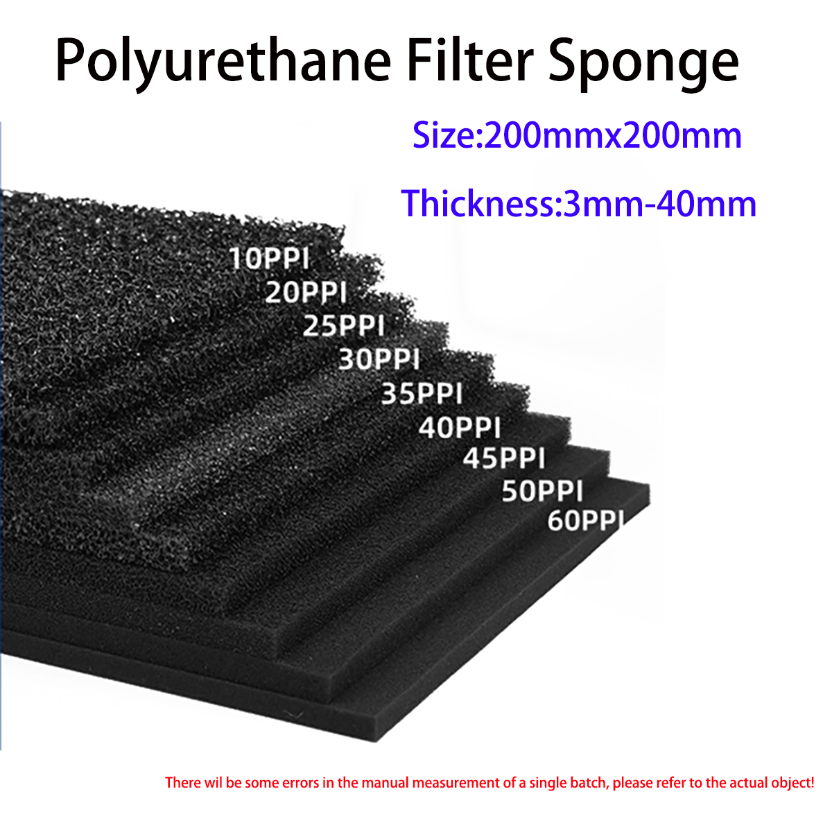 200x200mm  Dustproof Flame Ret - Polyurethane Foam Sheet 评论和价格