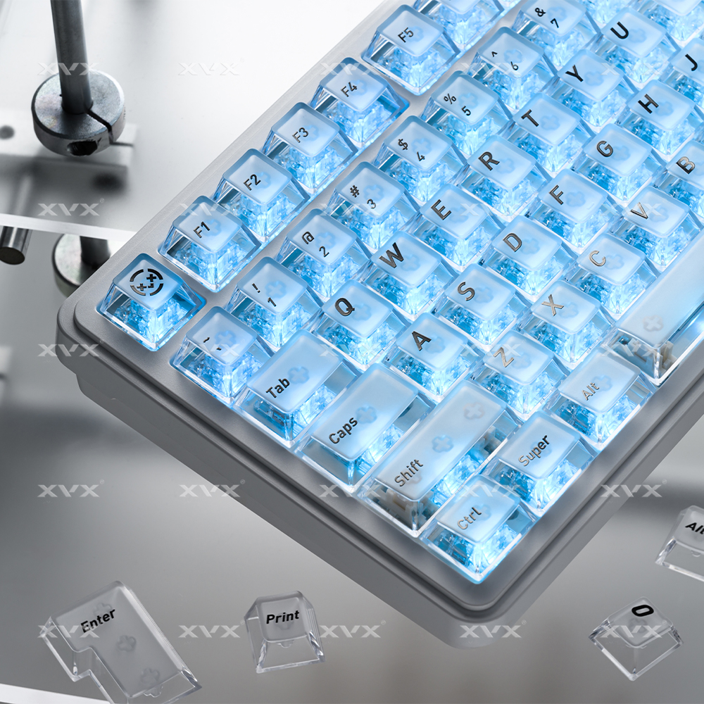 XVX Crystal Transparent Keycap - Keyboard Gaming Transparent 评论和价格