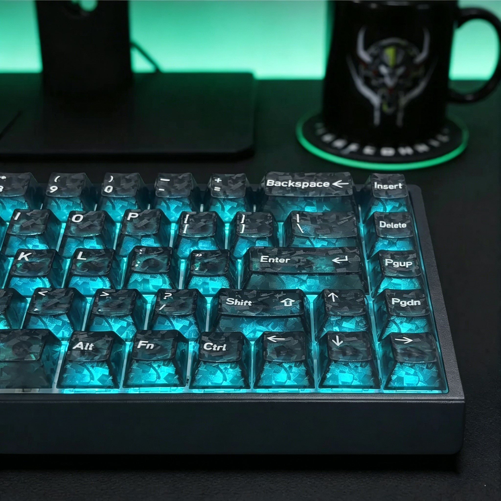 2026 New Forged Carbon Fiber T - Keyboard Gaming Transparent 评论和价格