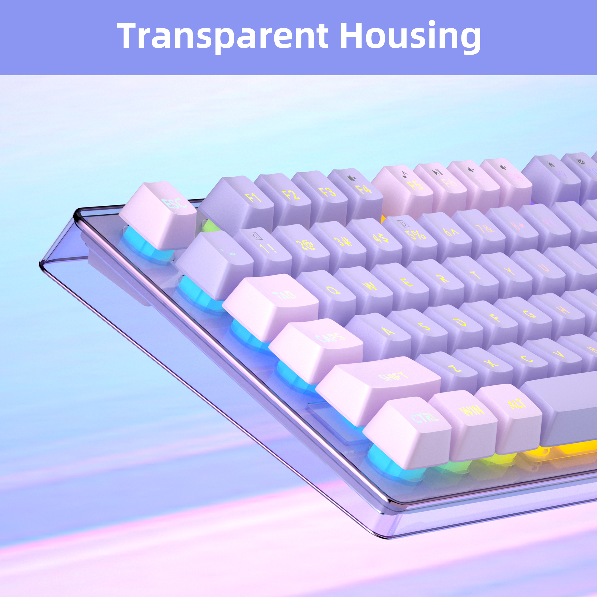 MageGee V550 Wireless Gaming K - Keyboard Gaming Transparent 评论和价格