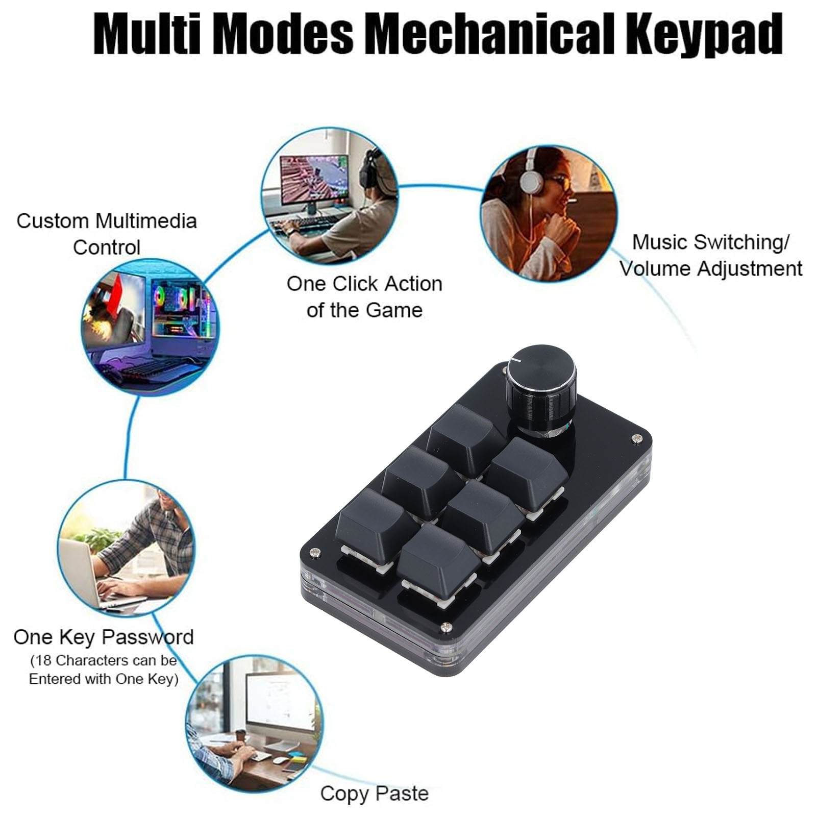 Mini Macro Mechanical Gaming K - Gaming Keyboard 1 Hand 评论和价格