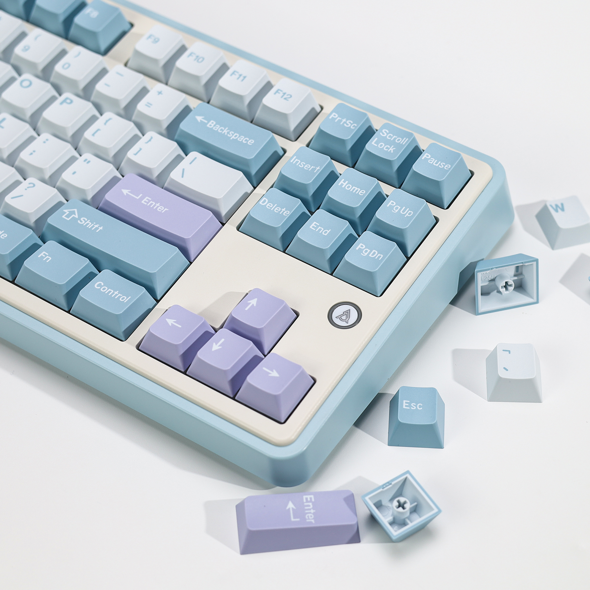 KBDiy Illusion Keycap Retro PB - Gaming Keyboard No Number Pad 评论和价格