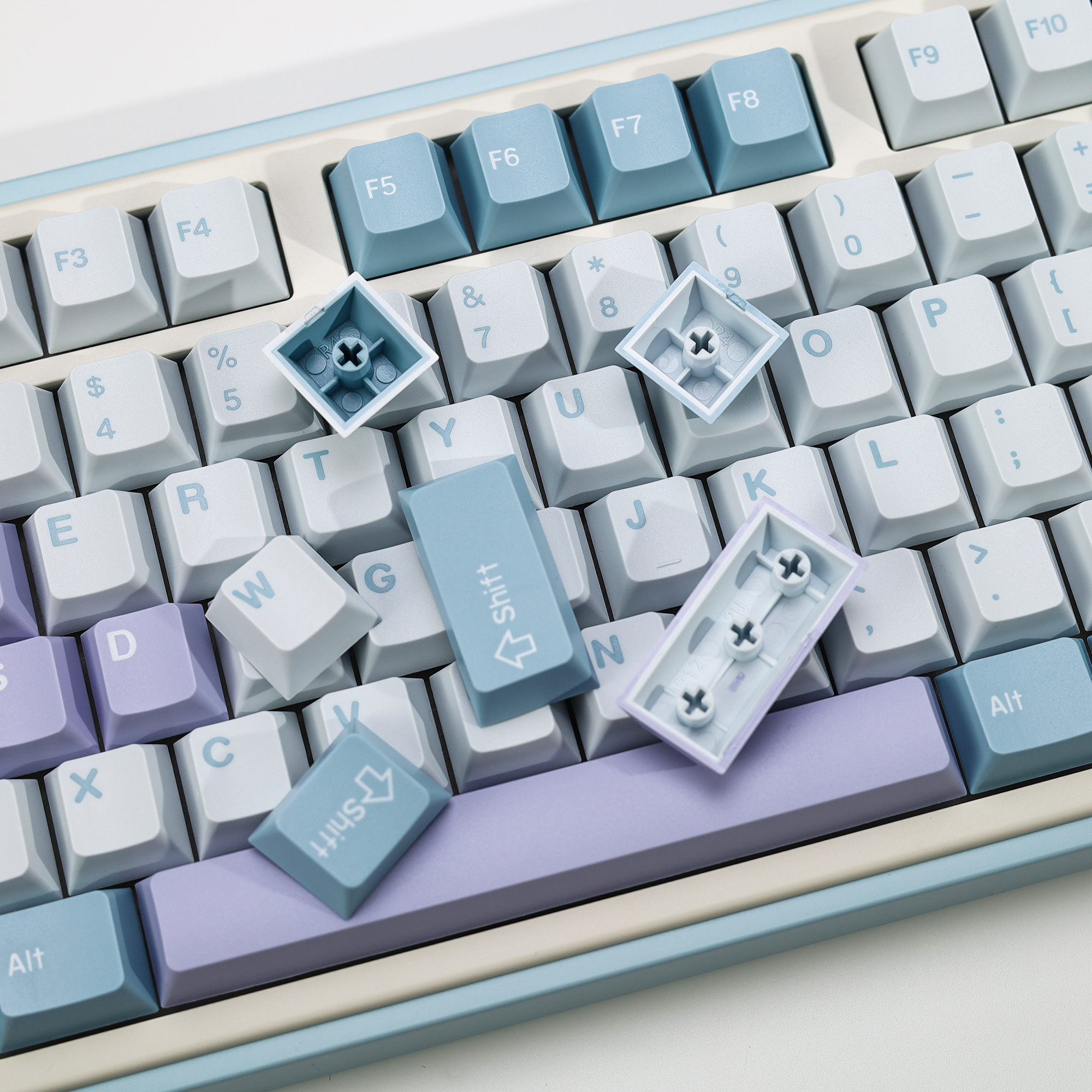 KBDiy Illusion Keycap Retro PB - Gaming Keyboard No Number Pad 评论和价格