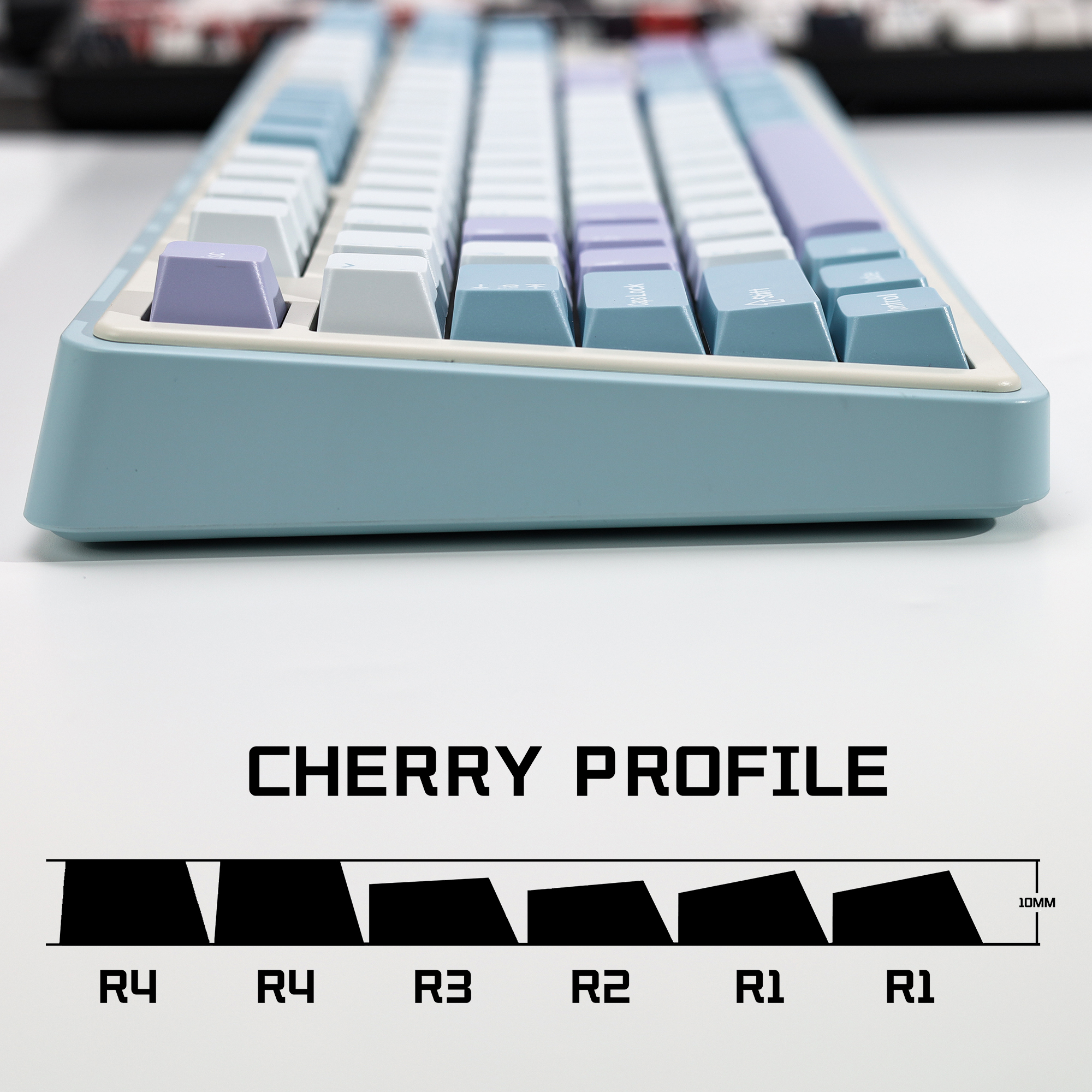 KBDiy Illusion Keycap Retro PB - Gaming Keyboard No Number Pad 评论和价格
