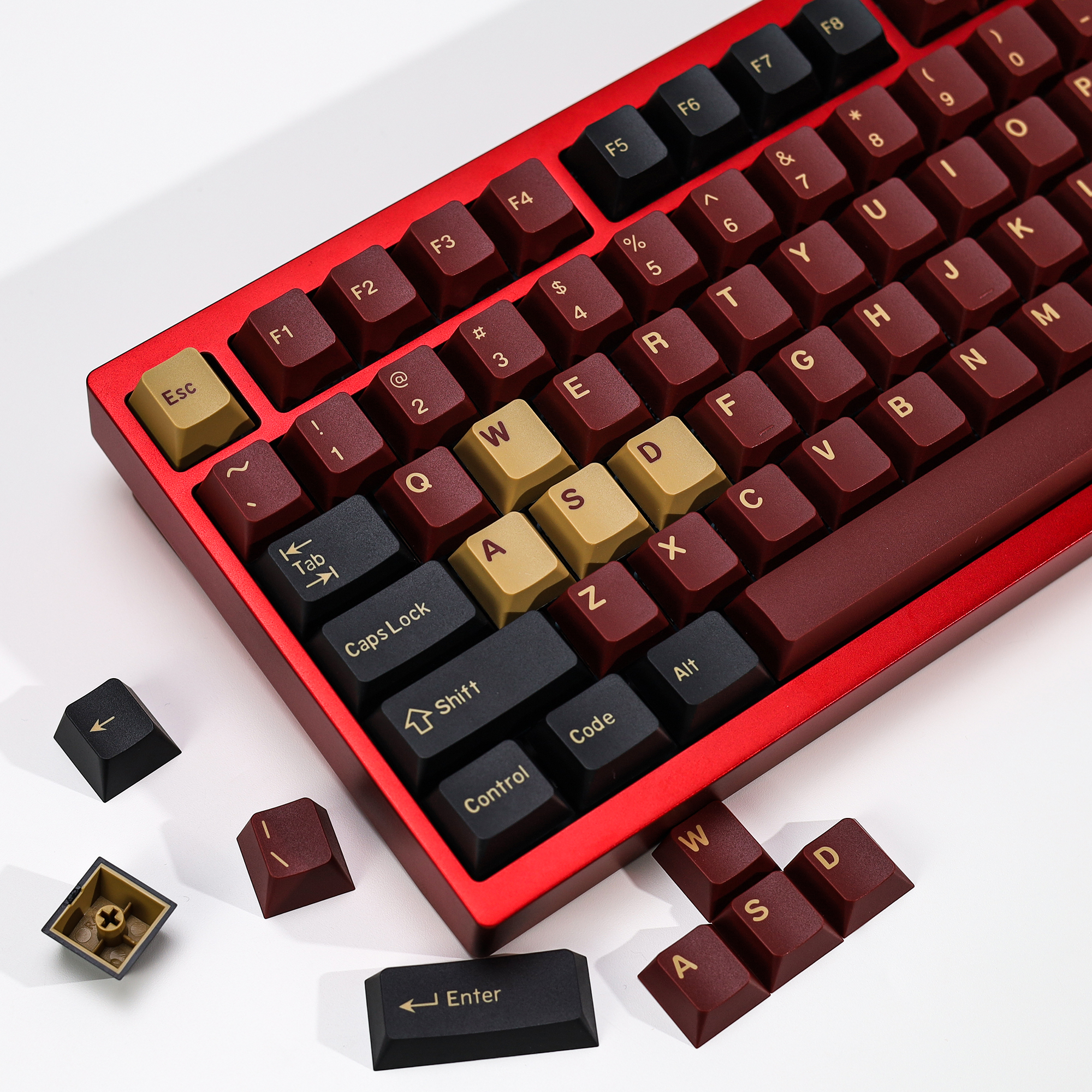 KBDiy GMK Keycap Double Shot C - Gaming Keyboard No Number Pad 评论和价格