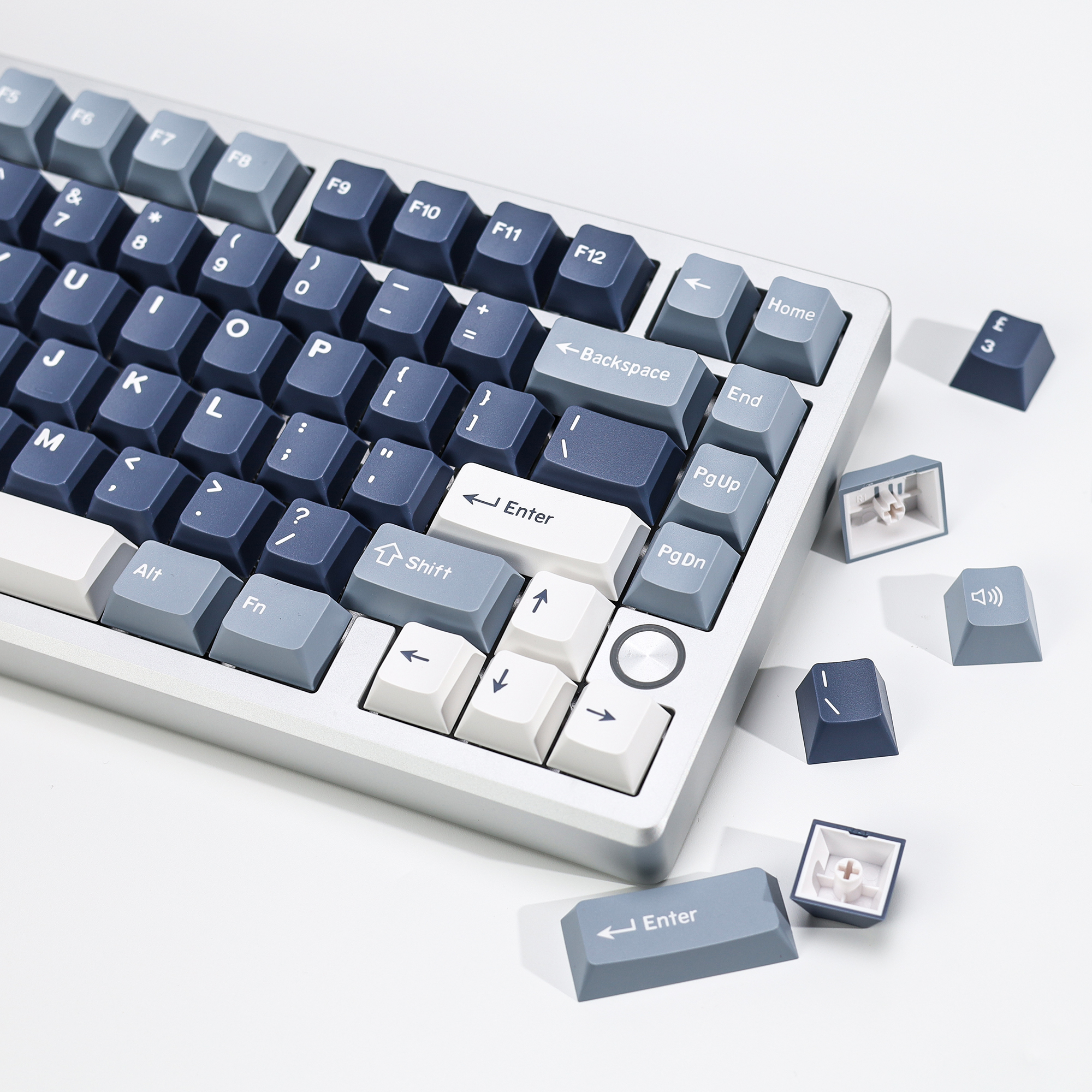 KBDiy Fishing Keycaps ISO PBT  - Gaming Keyboard No Number Pad 评论和价格