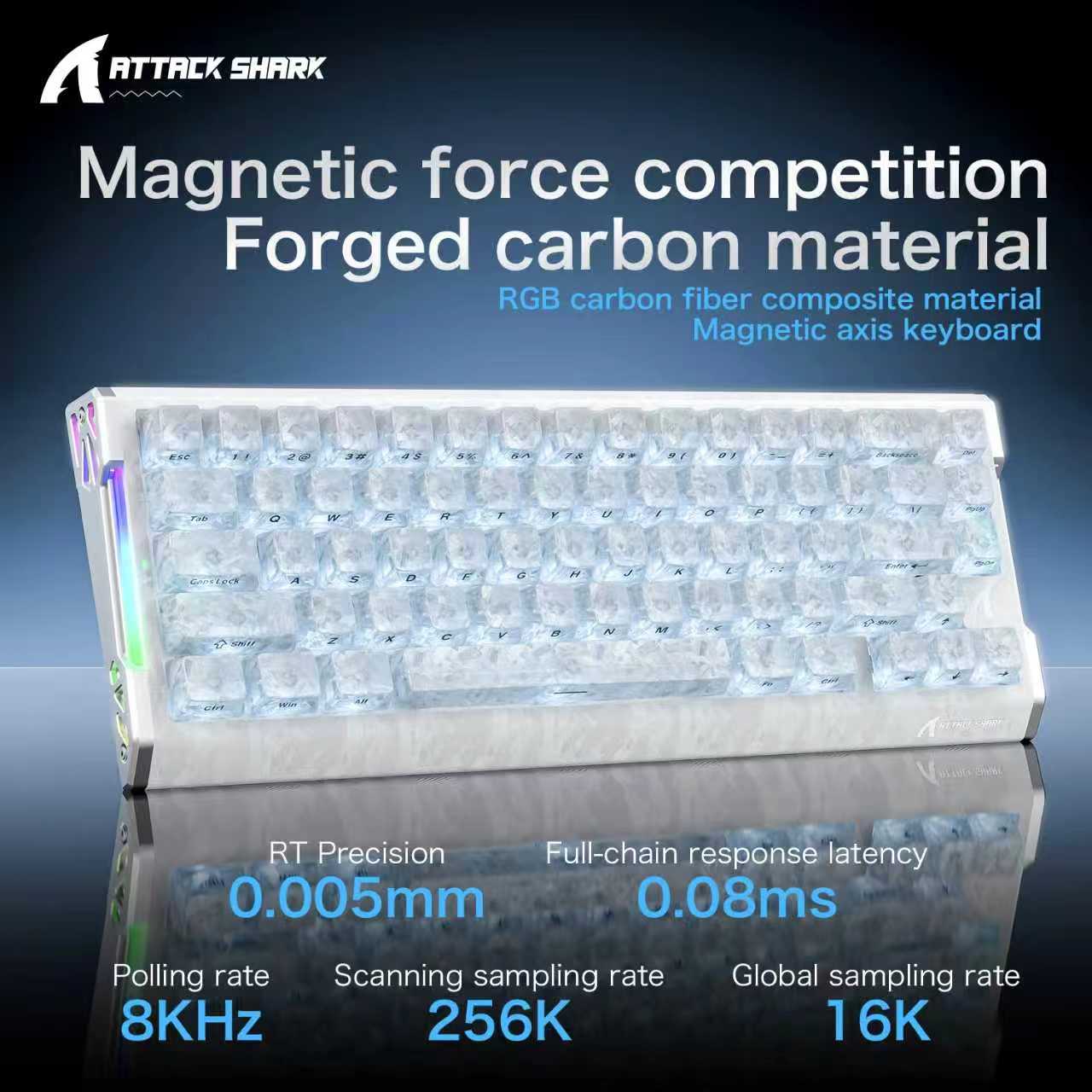 ATTACK SHARK R68 HE  magnetic  - Keyboard Gaming Mac 评论和价格