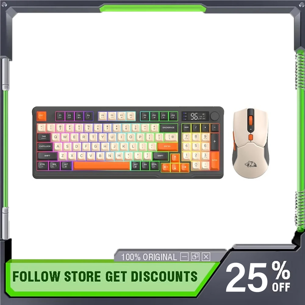 FreeWolf T96 Wireless Bluetoot - Gaming Keyboard Mouse Set 评论和价格