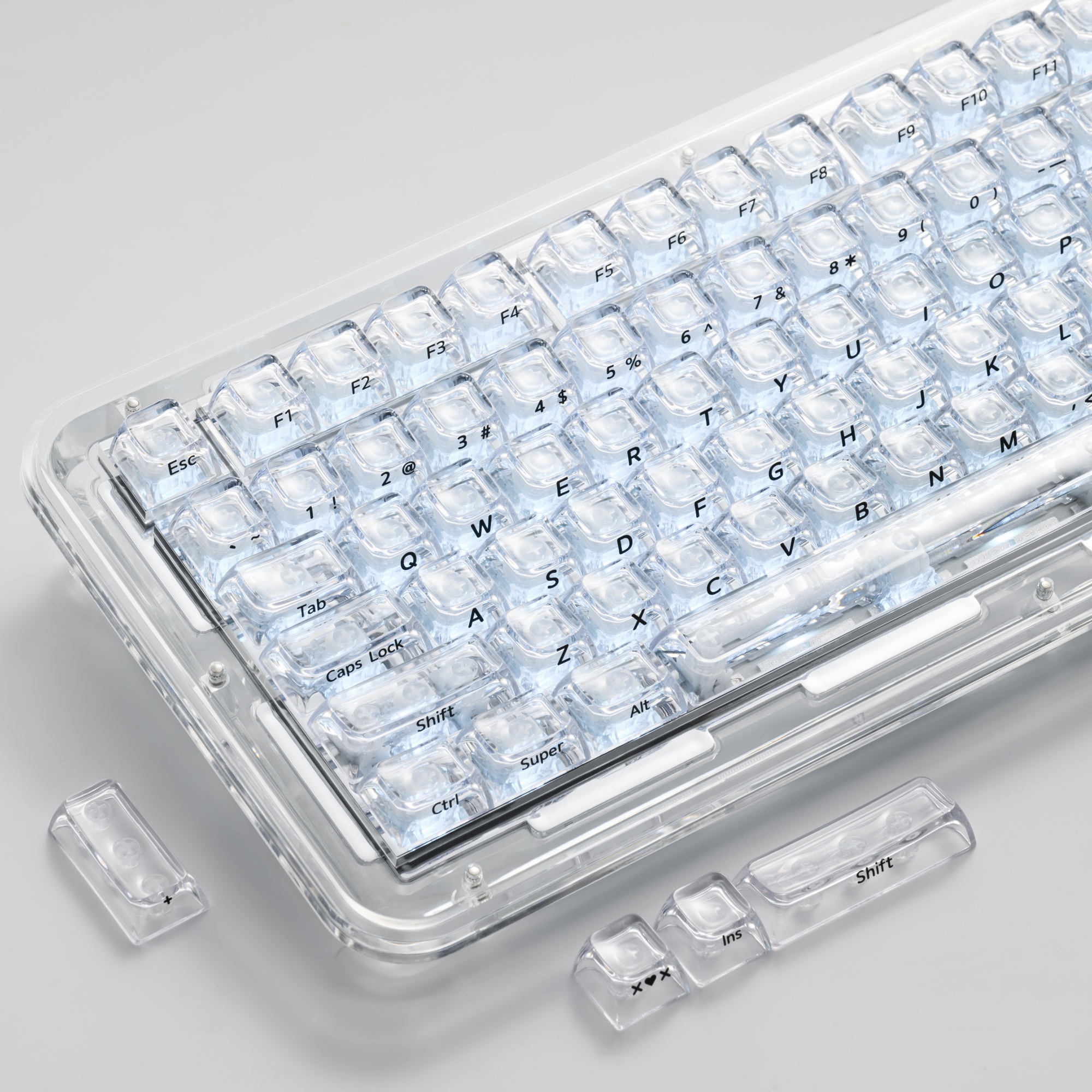XVX Crystal Transparent SA Pro - Keyboard Gaming Transparent 评论和价格