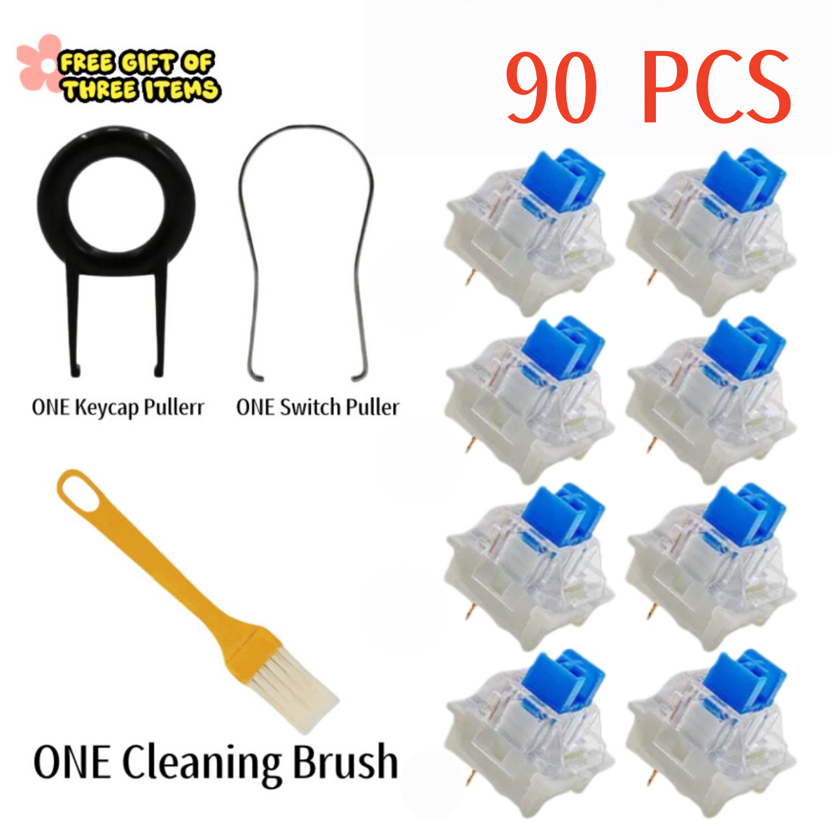 iTLY 90Pcs Keyboard Switch Key - Gaming Keyboard Bluetooth 评论和价格