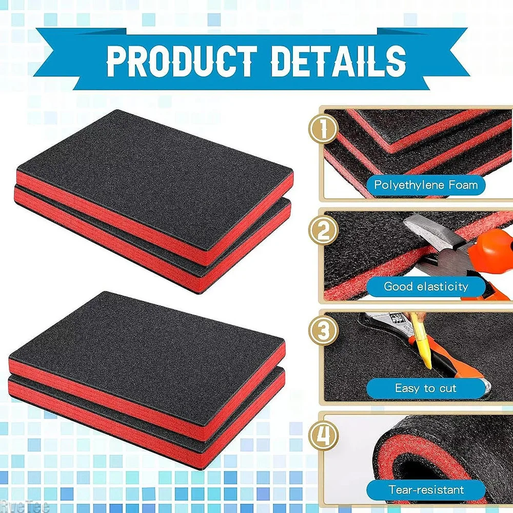 4Pcs Tool Box Foam Inserts Pac - Pe Foam Sheet 评论和价格