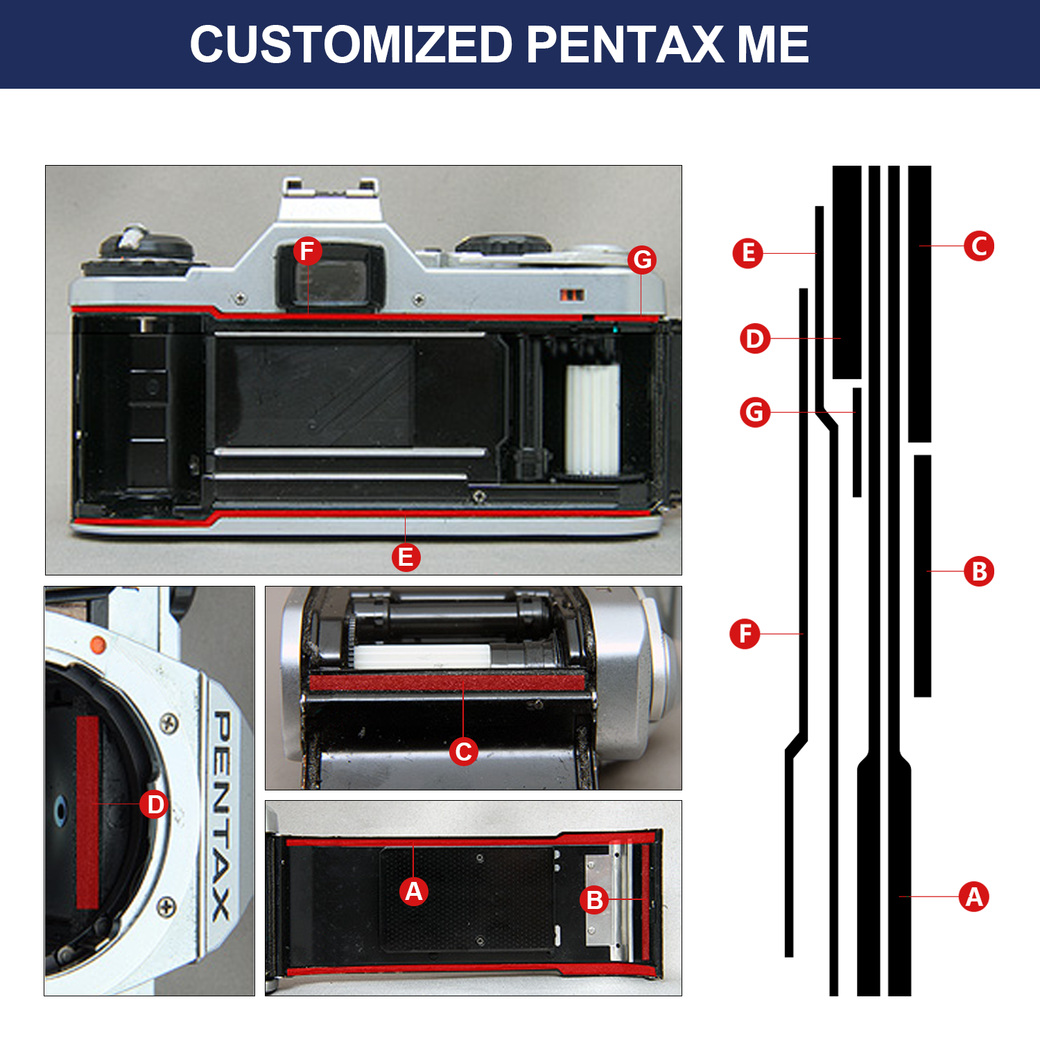 Pentax ME ME Super MG MV1 Came - Polyurethane Foam Sheet 评论和价格