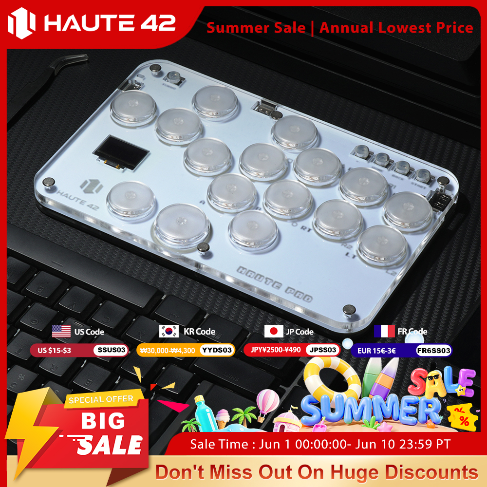 Haute42 Arcade Joystick Hitbox - Gaming Keyboard Mini 评论和价格