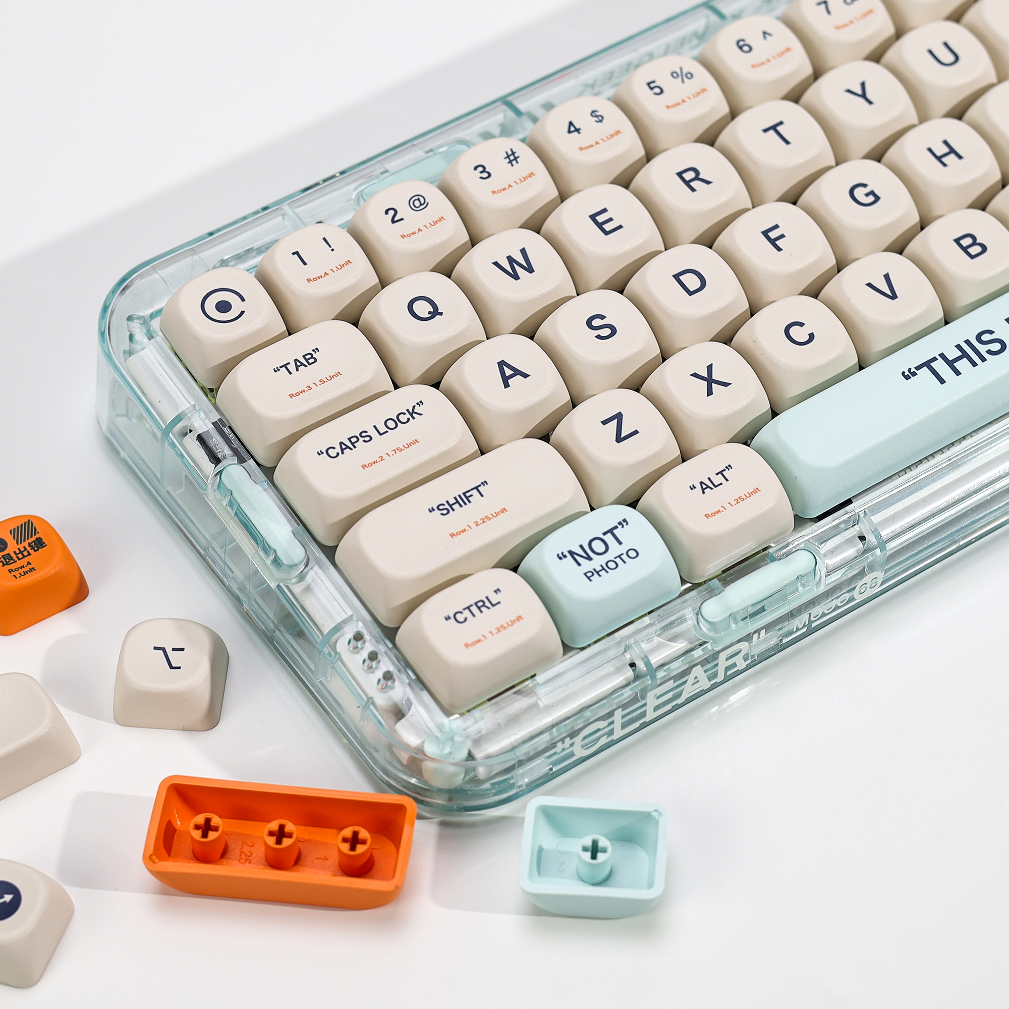 KBDiy KOA Profile Retro Plasti - Gaming Keyboard No Number Pad 评论和价格