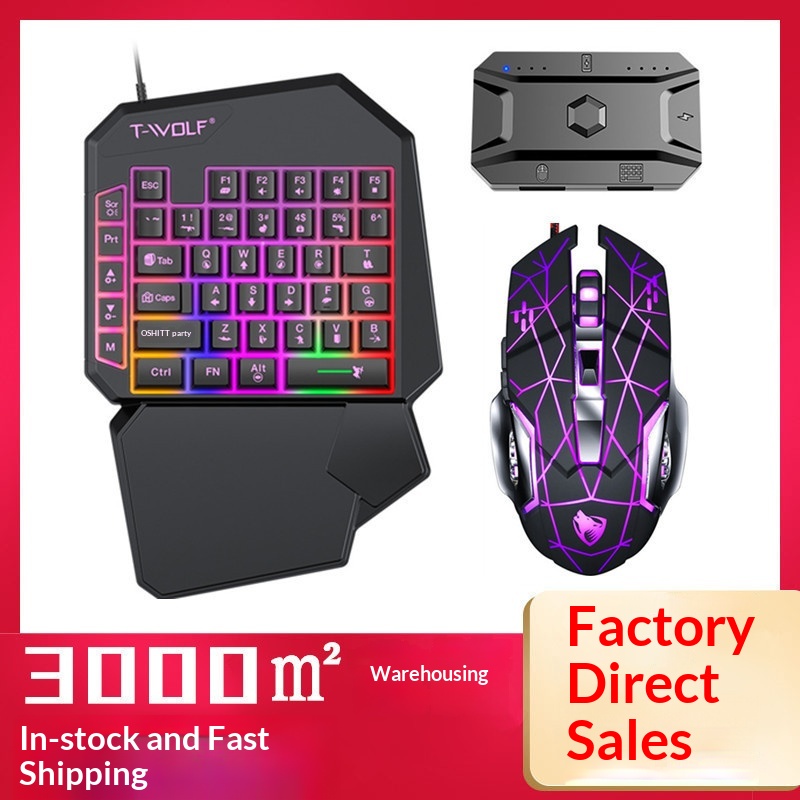 T-Wolf Tf950 5 In 1 One Handed - Gaming Keyboard 1 Hand 评论和价格