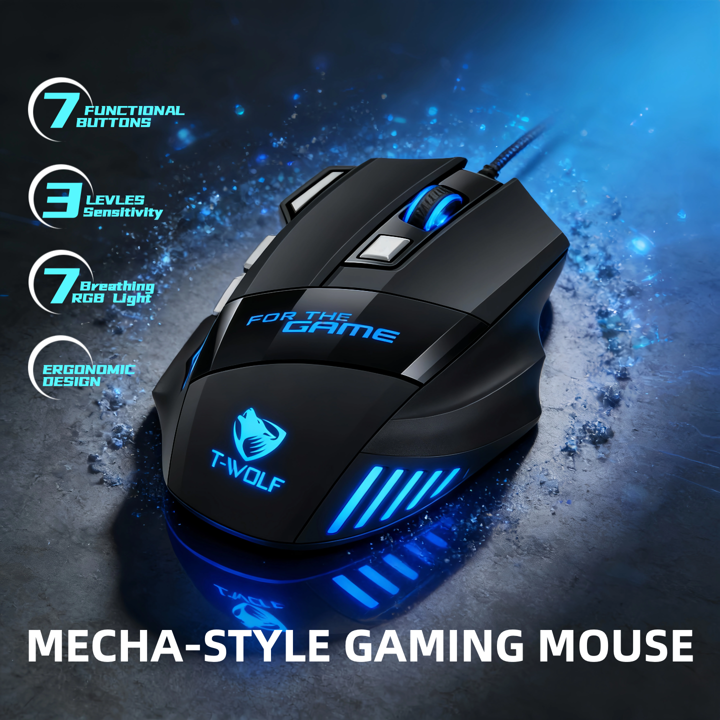 Wired RGB Gaming Mouse 6 Butto - Gaming Keyboard Budget 评论和价格