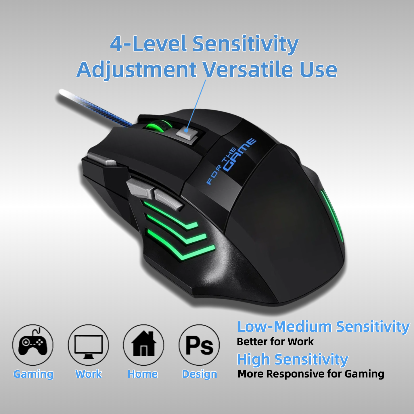 Wired RGB Gaming Mouse 6 Butto - Gaming Keyboard Budget 评论和价格