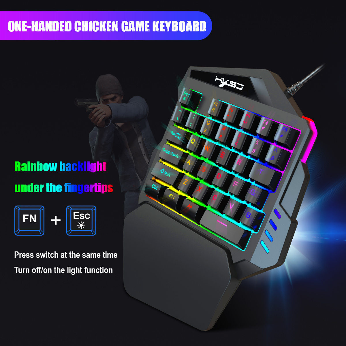 Best sale 35 Keys Film Membran - Gaming Keyboard 1 Hand 评论和价格