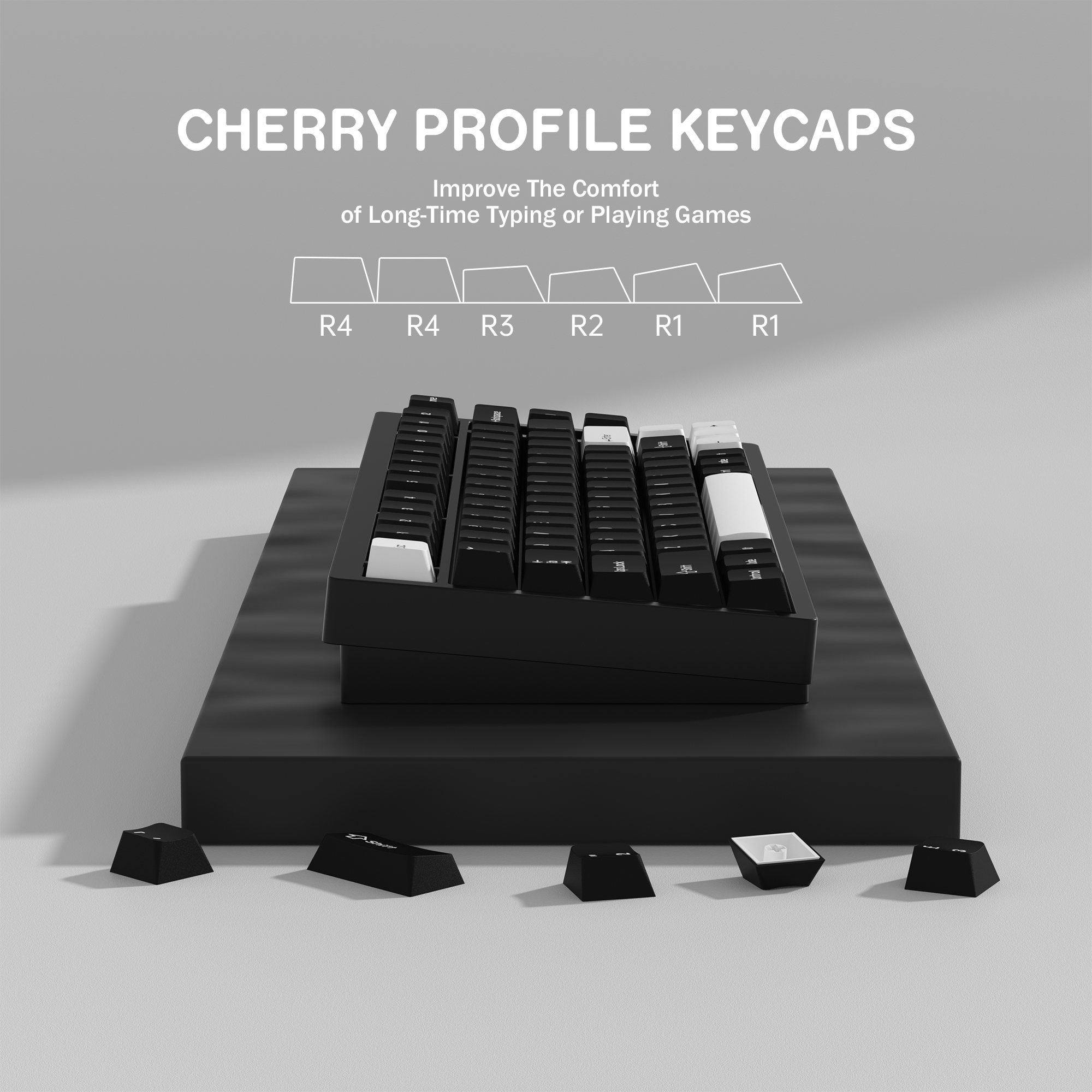 KBDiy GMK WOB Keycap Cherry Pr - Gaming Keyboard No Number Pad 评论和价格