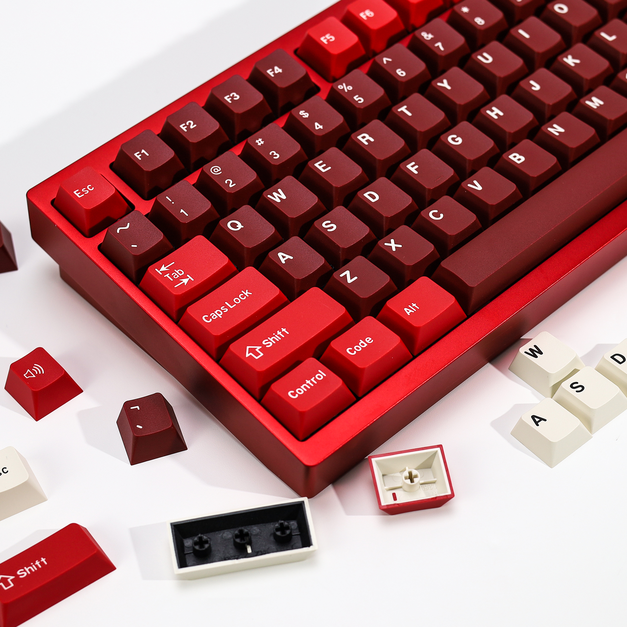KBDiy GMK Jamon Keycap Red Ret - Gaming Keyboard No Number Pad 评论和价格