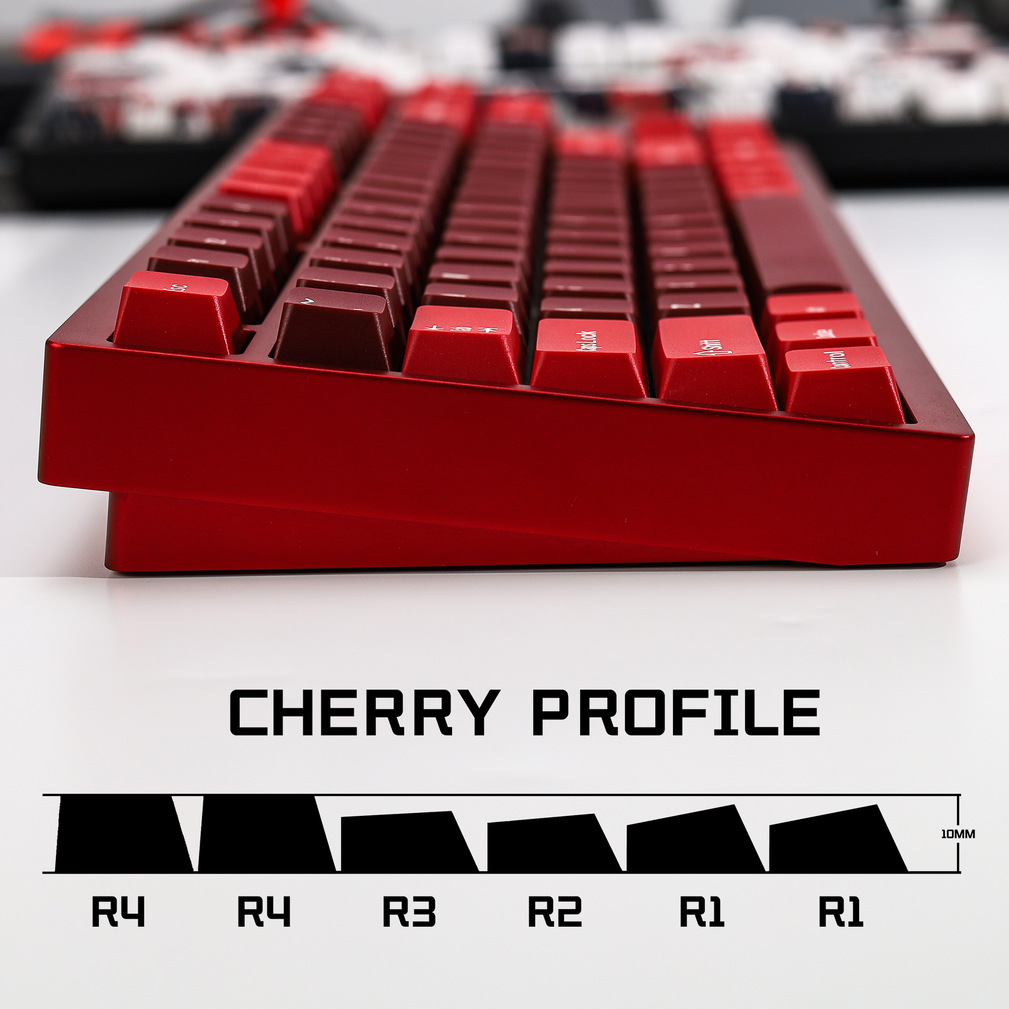 KBDiy GMK Jamon Keycap Red Ret - Gaming Keyboard No Number Pad 评论和价格
