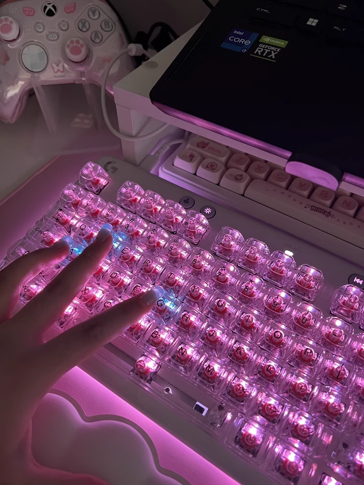 Crystal Transparent Cherry Pro - Keyboard Gaming Transparent 评论和价格