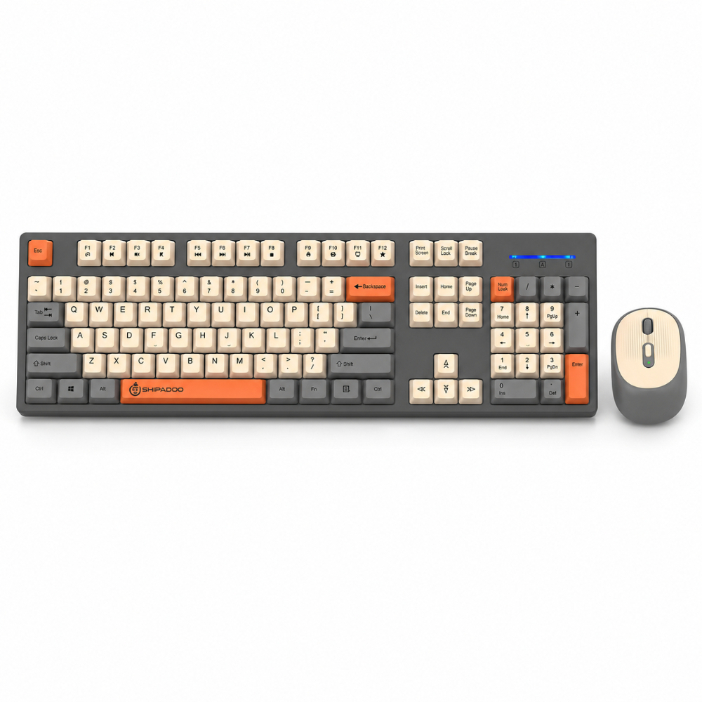 SHIPADOO W1060 2.4G Wireless G - Gaming Keyboard Mouse Set 评论和价格