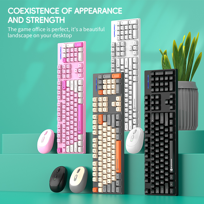 SHIPADOO W1060 2.4G Wireless G - Gaming Keyboard Mouse Set 评论和价格