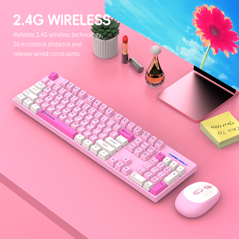 SHIPADOO W1060 2.4G Wireless G - Gaming Keyboard Mouse Set 评论和价格