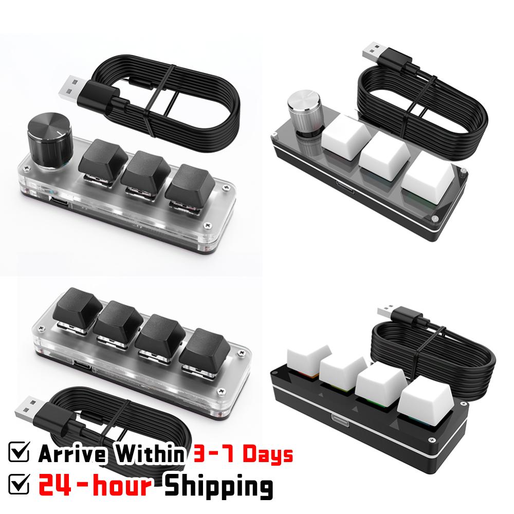 3 Key 1 Knob/4 Key Programming - Gaming Keyboard 1 Hand 评论和价格