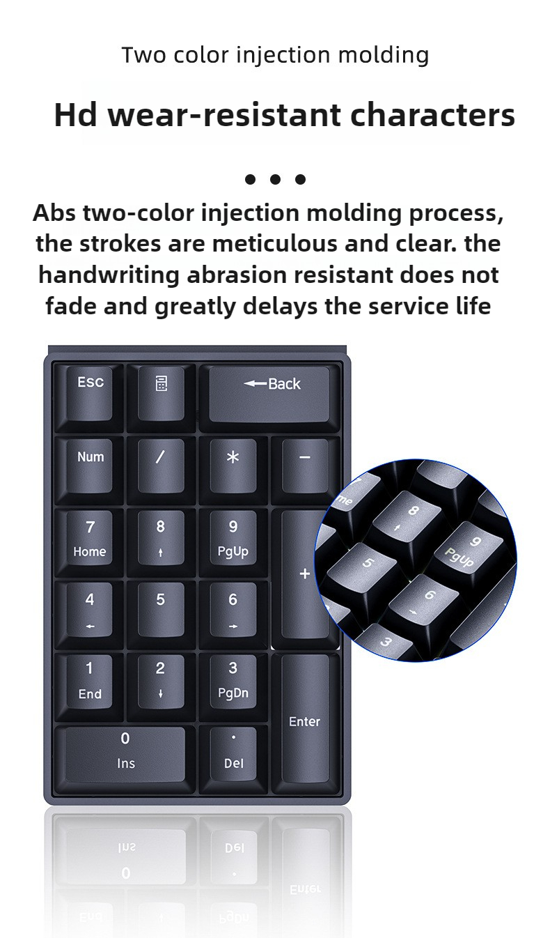 20 Keys Numeric Mechanical Wir - Gaming Keyboard No Number Pad 评论和价格
