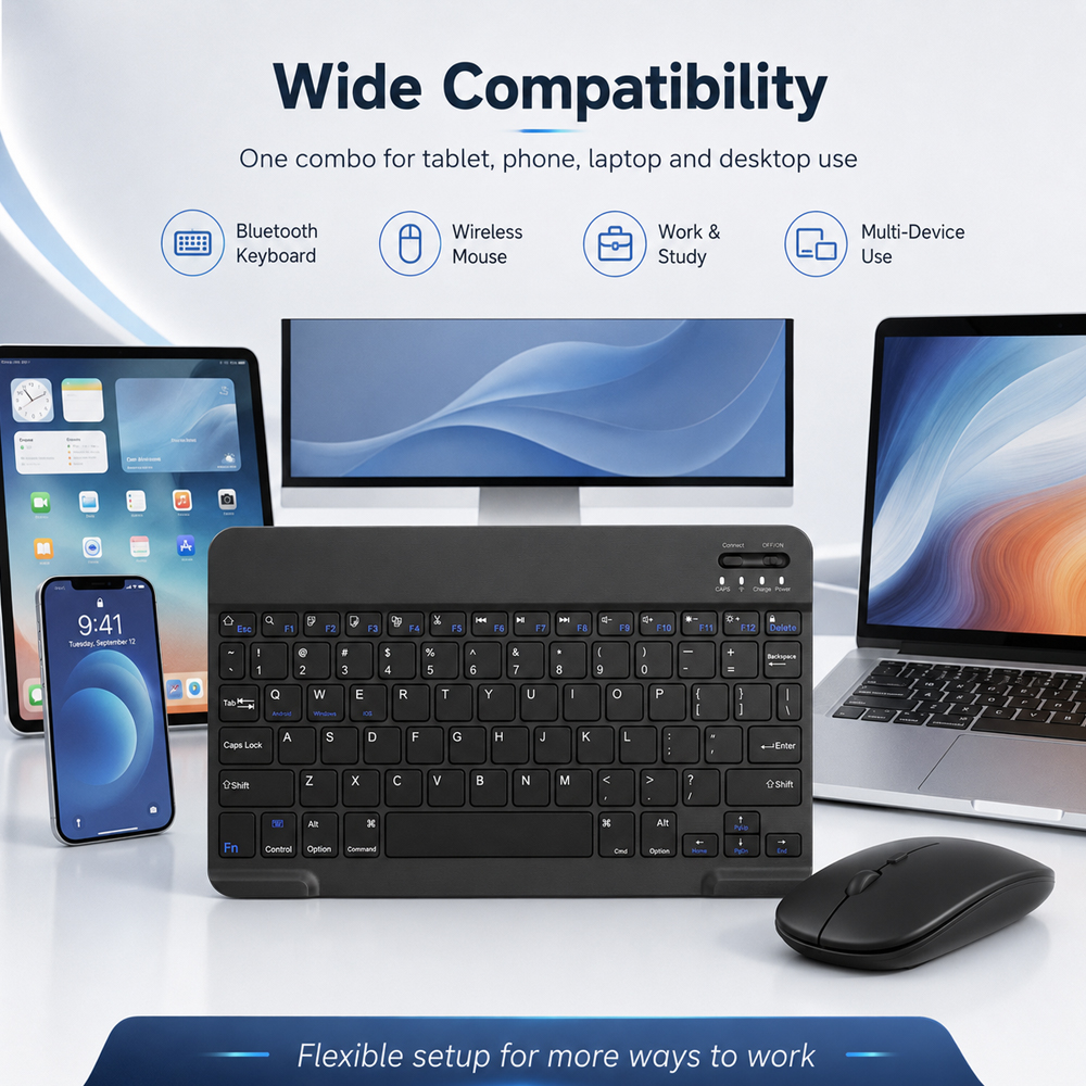 Bluetooth Wireless Keyboard Fo - Gaming Keyboard Mouse Wireless 评论和价格