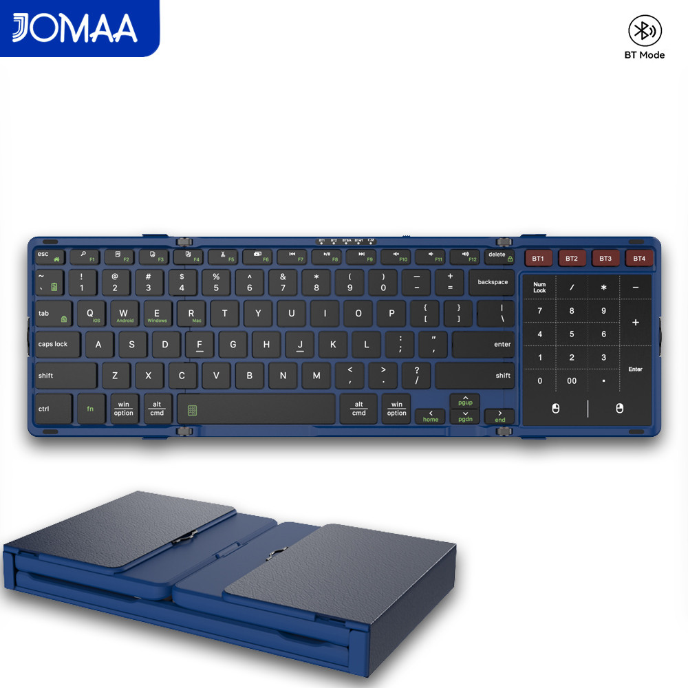 JOMAA Foldable Bluetooth Keybo - Gaming Keyboard No Number Pad 评论和价格