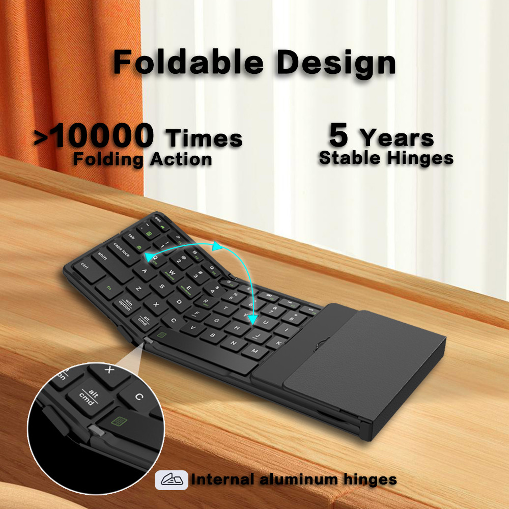 JOMAA Foldable Bluetooth Keybo - Gaming Keyboard No Number Pad 评论和价格