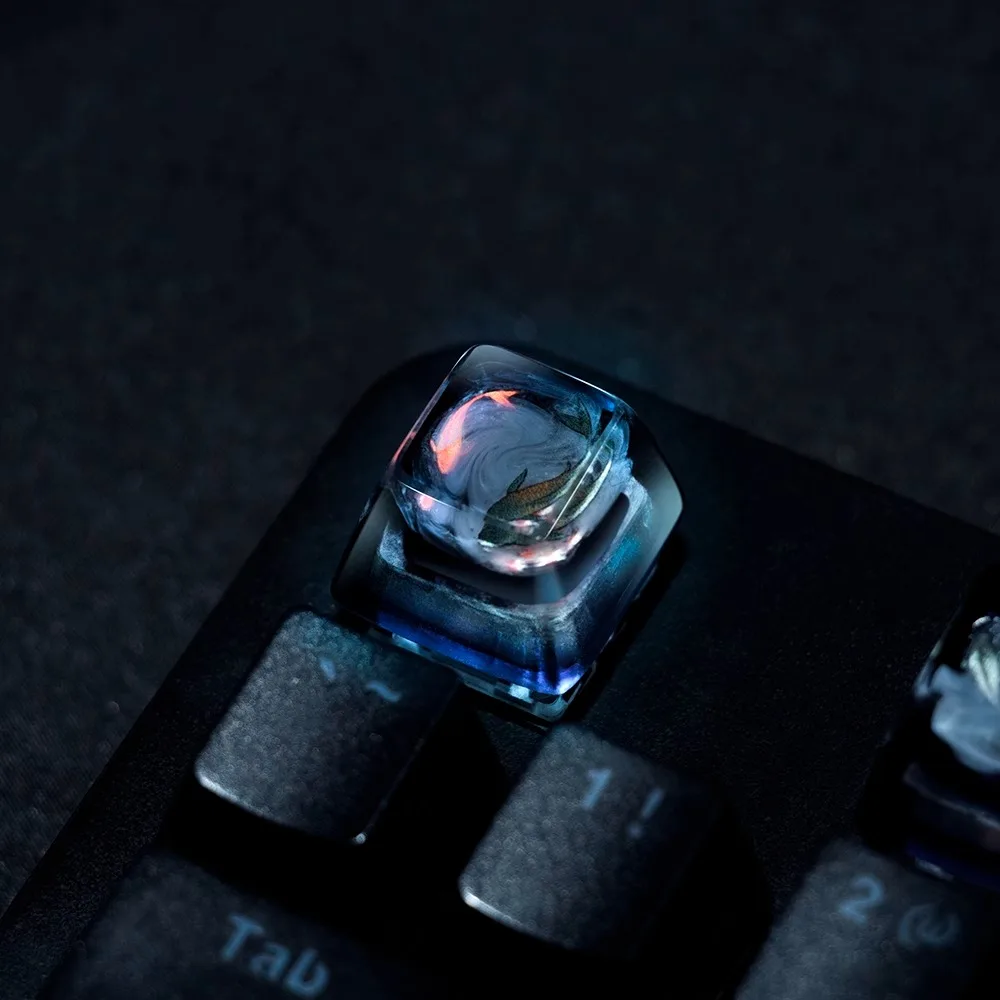 Original Chinese Style Koi Fis - Keyboard Gaming Transparent 评论和价格