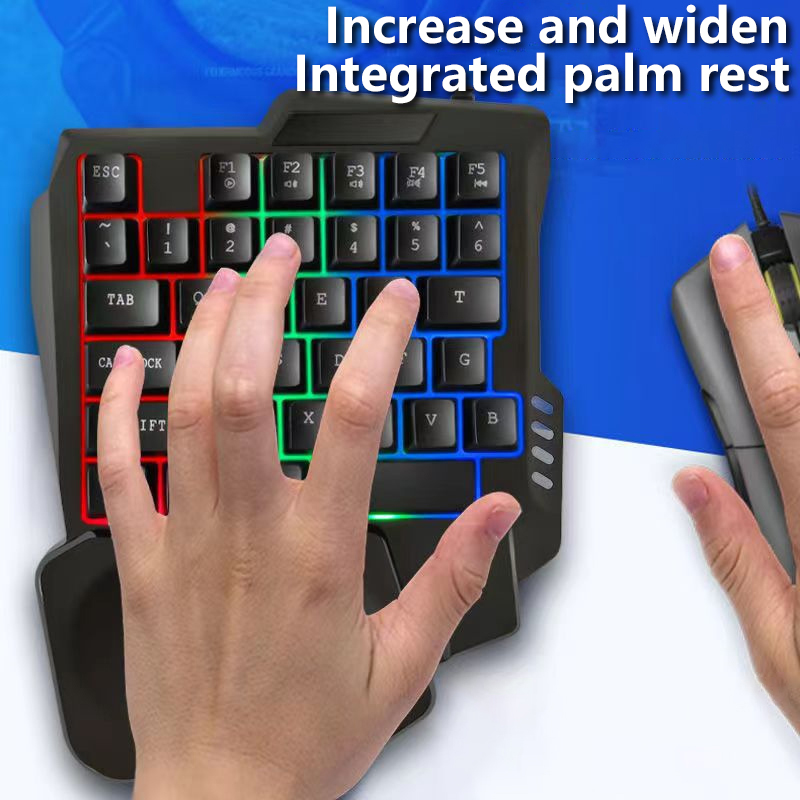 RGB Gaming Keyboard Single Han - Gaming Keyboard 1 Hand 评论和价格